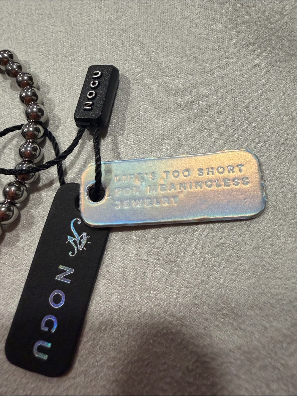 NWT NOGU Bracelet With Blue Firefly Bead - Picture 7 of 10
